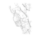 line drawing of rock climber